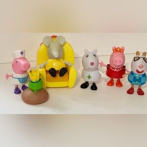 Rare Peppa Pig Figures Pedro Pony Clown,
